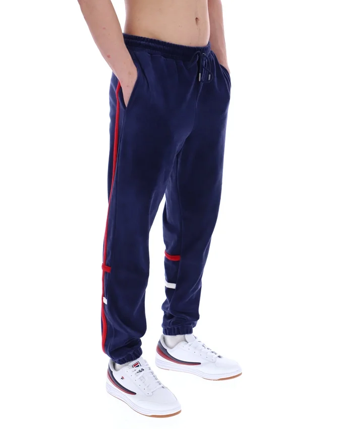 Pantaloni da tuta Fila Otello con inserti a contrasto in blu navy