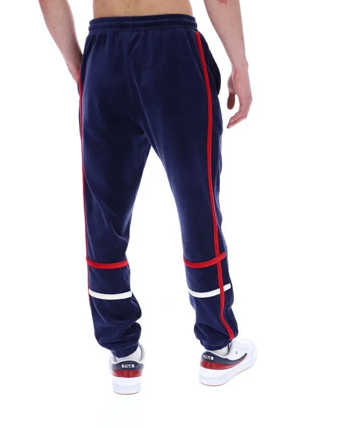 Pantaloni da tuta Fila Otello con inserti a contrasto in blu navy