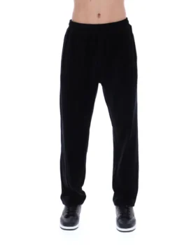 Pantaloni da tuta in velluto nero Lorrie