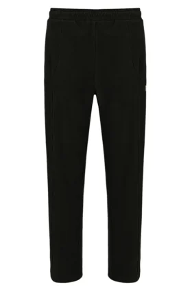 Pantaloni da tuta in velluto nero Lorrie