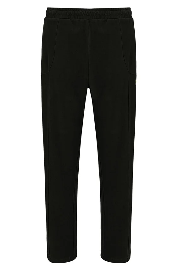 Pantaloni da tuta in velluto nero Lorrie