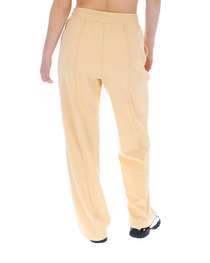 Pantaloni da tuta Marina a gamba larga in beige classico