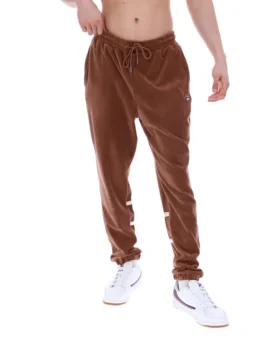 Pantaloni da tuta Otello con inserti a contrasto color Cappuccino