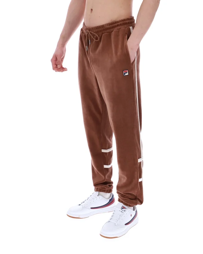 Pantaloni da tuta Otello con inserti a contrasto color Cappuccino