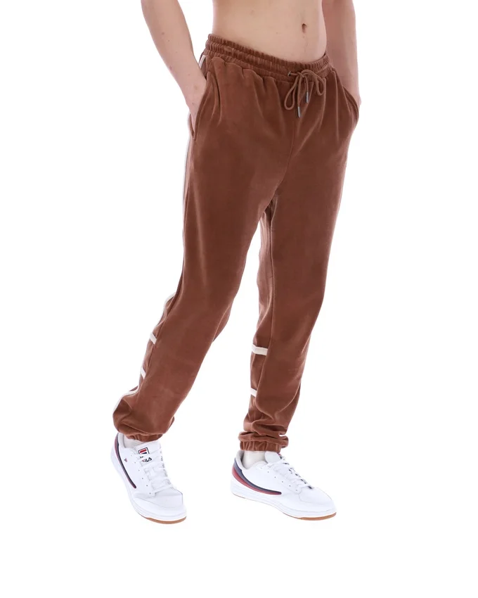 Pantaloni da tuta Otello con inserti a contrasto color Cappuccino