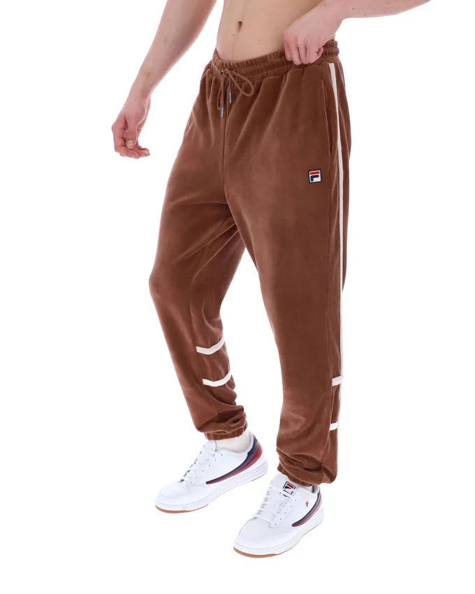 Pantaloni da tuta Otello con inserti a contrasto color Cappuccino