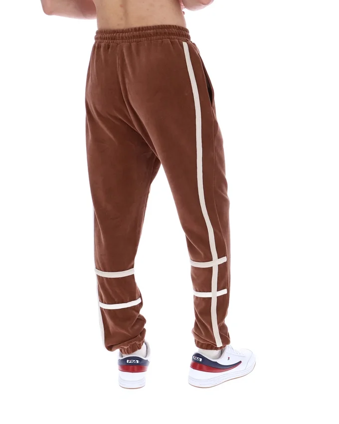 Pantaloni da tuta Otello con inserti a contrasto color Cappuccino