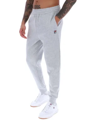 Pantaloni da tuta Visconti con polsini a punta, grigio melange