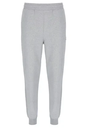 Pantaloni da tuta Visconti con polsini a punta, grigio melange