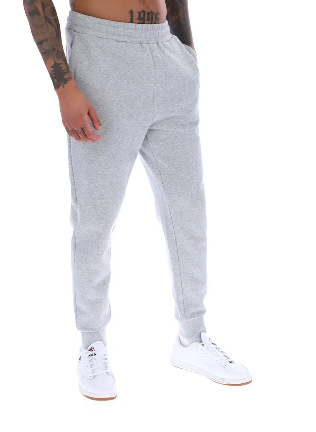 Pantaloni da tuta Visconti con polsini a punta, grigio melange