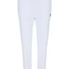 Pantaloni della tuta unisex bianchi con cuciture a contrasto