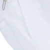 Pantaloni della tuta unisex bianchi con cuciture a contrasto