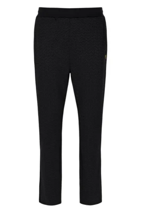 Pantaloni Edward a spina di pesce neri