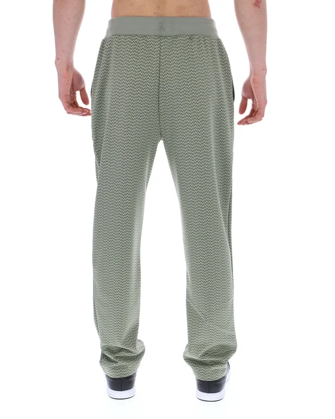 Pantaloni Edward Herringbone color schiuma di mare