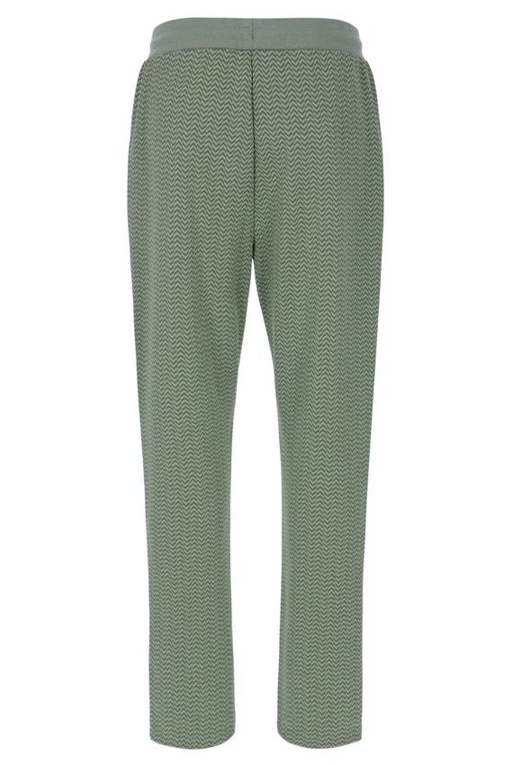 Pantaloni Edward Herringbone color schiuma di mare