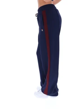 Pantaloni eleganti a gamba dritta Fila Chiara blu navy