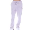 Pantaloni jogger a gamba dritta in velluto Fio color Misty Lilac
