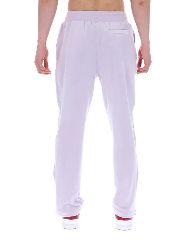 Pantaloni jogger a gamba dritta in velluto Fio color Misty Lilac