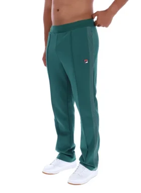 Pantaloni jogger a gamba dritta Tavis con cuciture a contrasto Rain Forest
