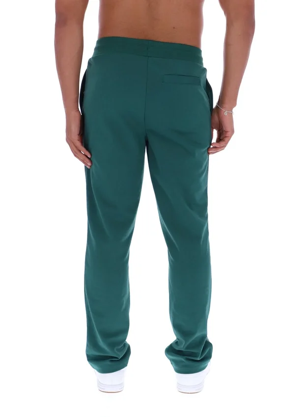 Pantaloni jogger a gamba dritta Tavis con cuciture a contrasto Rain Forest