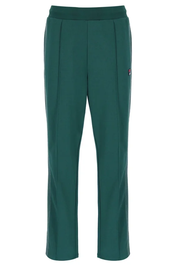 Pantaloni jogger a gamba dritta Tavis con cuciture a contrasto Rain Forest