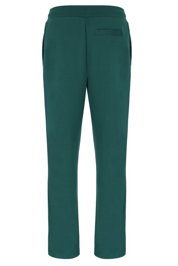 Pantaloni jogger a gamba dritta Tavis con cuciture a contrasto Rain Forest