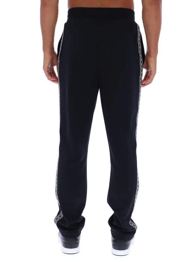 Pantaloni Layton a gamba dritta neri con dettaglio a nastro