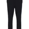 Pantaloni Layton a gamba dritta neri con dettaglio a nastro