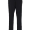 Pantaloni Layton a gamba dritta neri con dettaglio a nastro