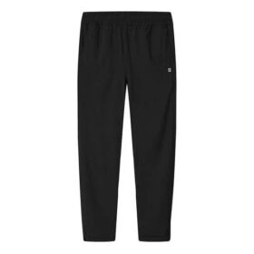 Pantaloni lunghi casual dritti in tessuto, sottili e leggeri, neri