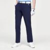 Pantaloni lunghi sportivi in tessuto a tinta unita blu