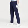 Pantaloni lunghi sportivi in tessuto a tinta unita blu