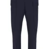 Pantaloni slim a pieghe Molveno color antracite