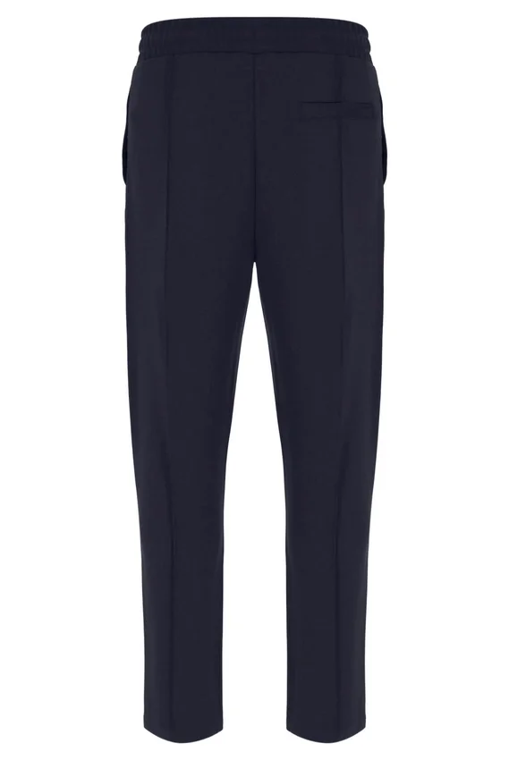 Pantaloni slim a pieghe Molveno color antracite