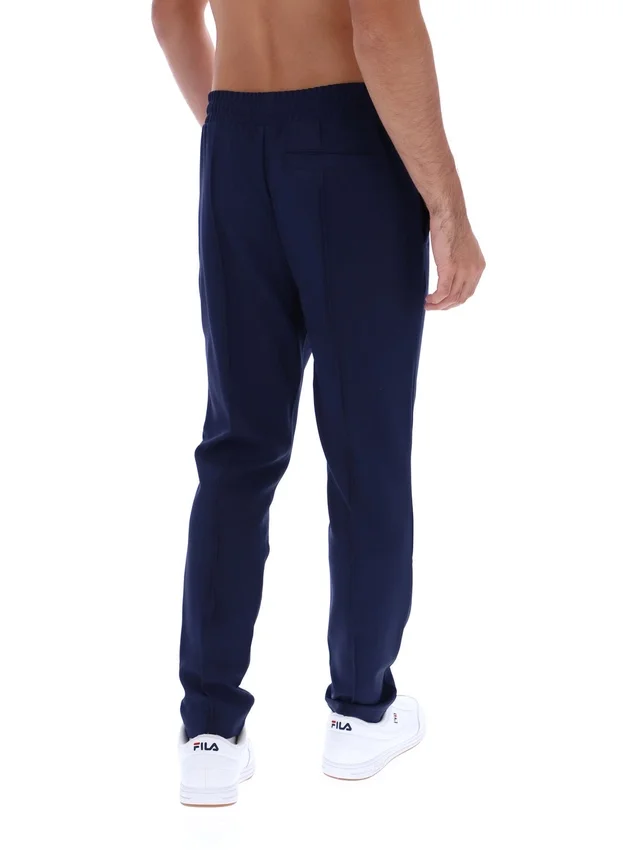 Pantaloni slim a pieghe Molveno Fila blu navy