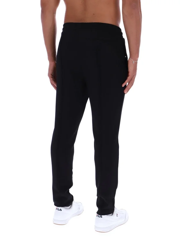 Pantaloni slim a pieghe Molveno neri