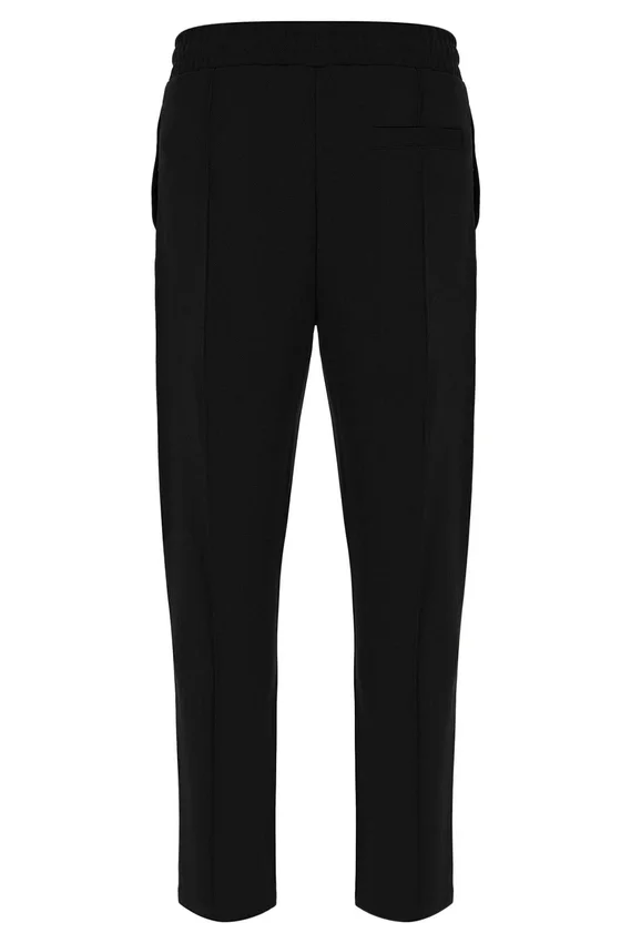 Pantaloni slim a pieghe Molveno neri