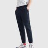 Pantaloni sportivi con logo intrecciato sul lato, blu