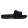Pantofole sportive eleganti e comode con tacco basso, nere