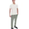 Polo a collo aperto in maglia Denny Diamond color latte di cocco