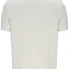 Polo a collo aperto in maglia Denny Diamond color latte di cocco