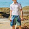 Polo a maniche corte con logo ape ricamato, pantaloncini bianchi
