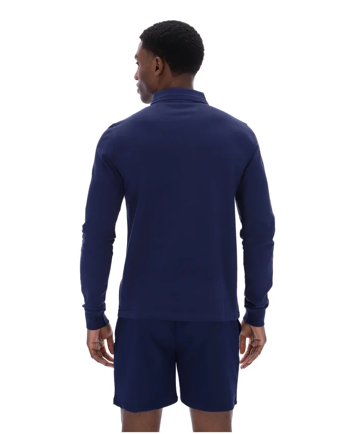 Polo a maniche lunghe Fila Emiliano in blu navy