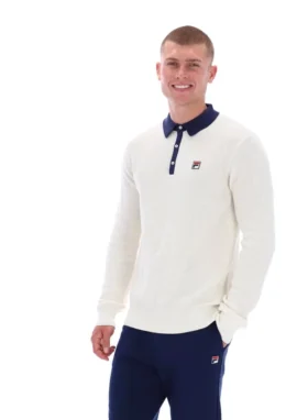 Polo a maniche lunghe in maglia a nido d’ape Gardenia Nowell