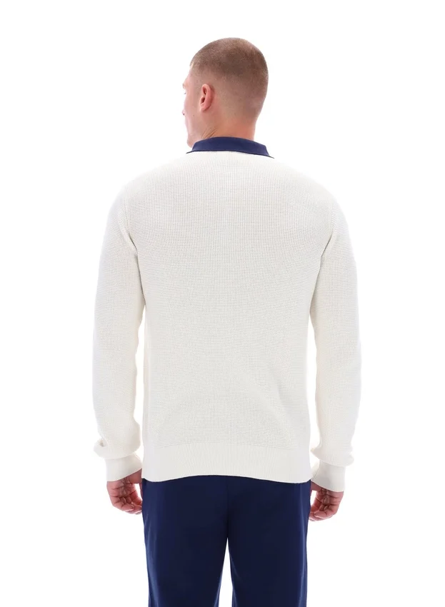 Polo a maniche lunghe in maglia a nido d’ape Gardenia Nowell