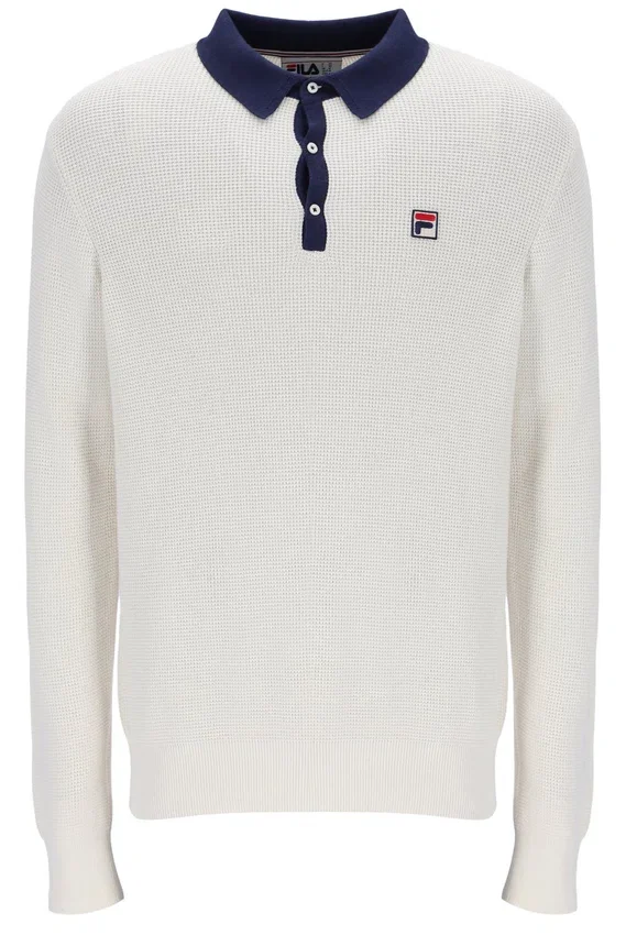 Polo a maniche lunghe in maglia a nido d’ape Gardenia Nowell