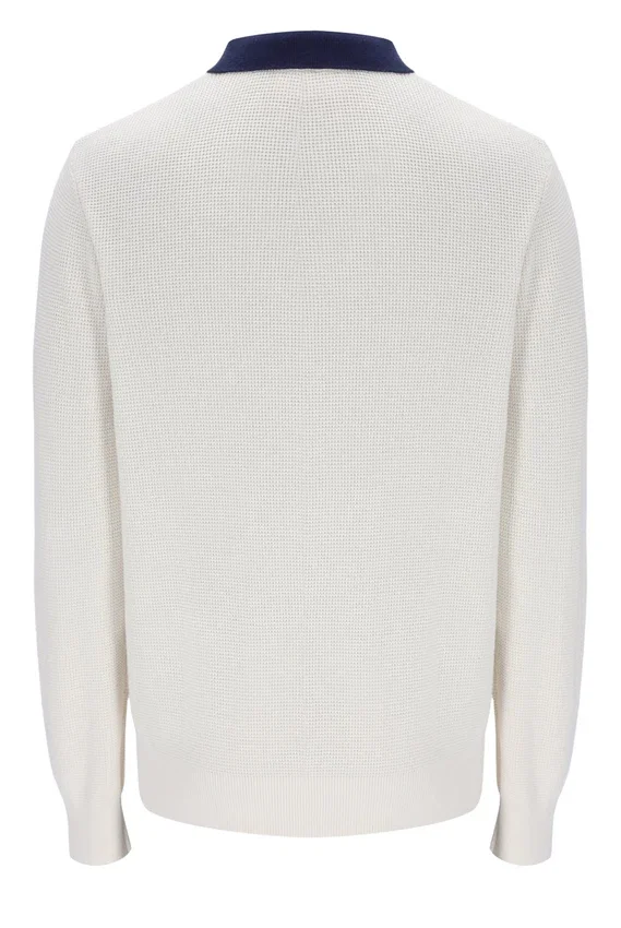 Polo a maniche lunghe in maglia a nido d’ape Gardenia Nowell
