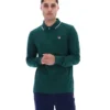 Polo a maniche lunghe Rain Forest Monte con colletto bordato