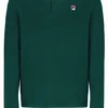 Polo a maniche lunghe Rain Forest Monte con colletto bordato