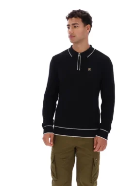 Polo a maniche lunghe Sully nera